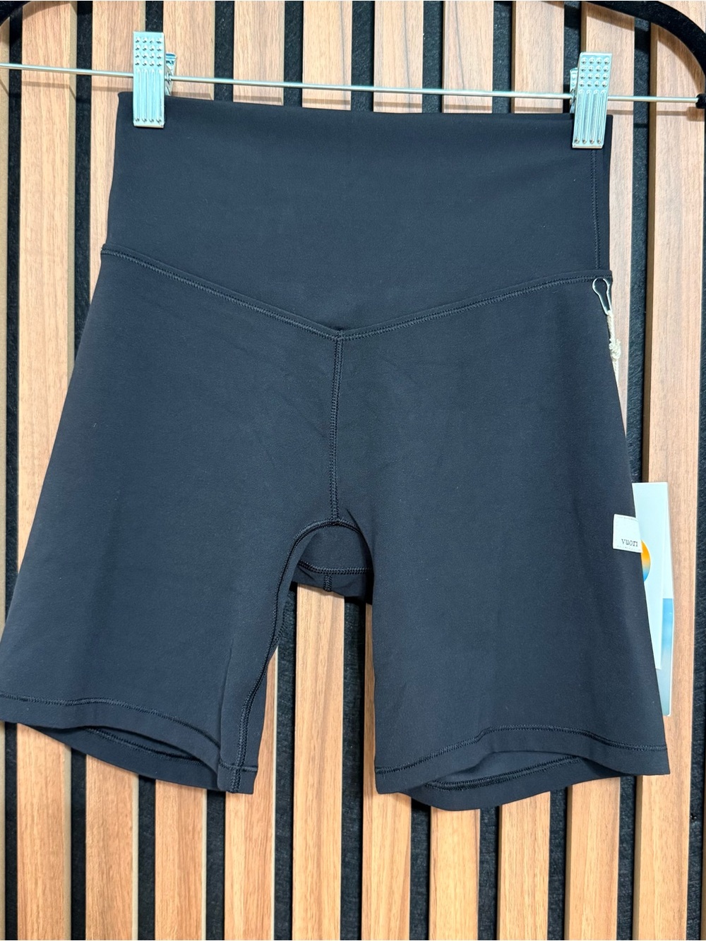 NWT Vuori Black High-Rise Biker Shorts
